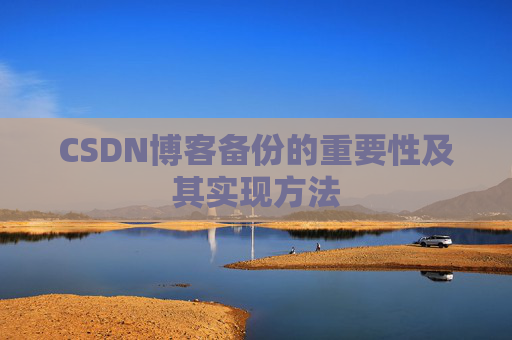 CSDN博客备份的重要性及其实现方法
